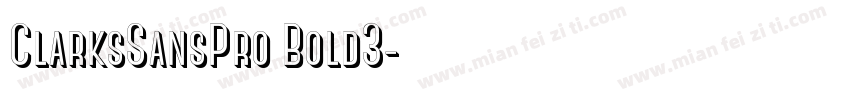 ClarksSansPro Bold3字体转换